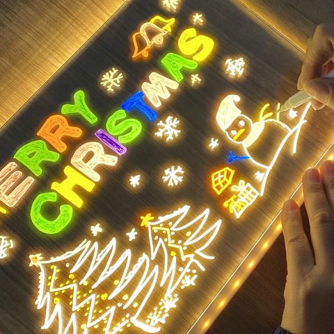 BrightBoard™ - LED Tekeningbord | Perfect Cadeau voor de Feestdagen & Creatief Vermaak voor Kinderen